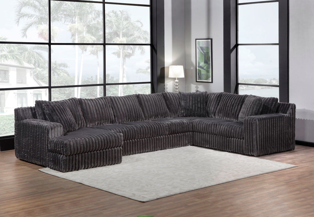 Grizzly Corduroy Sectional