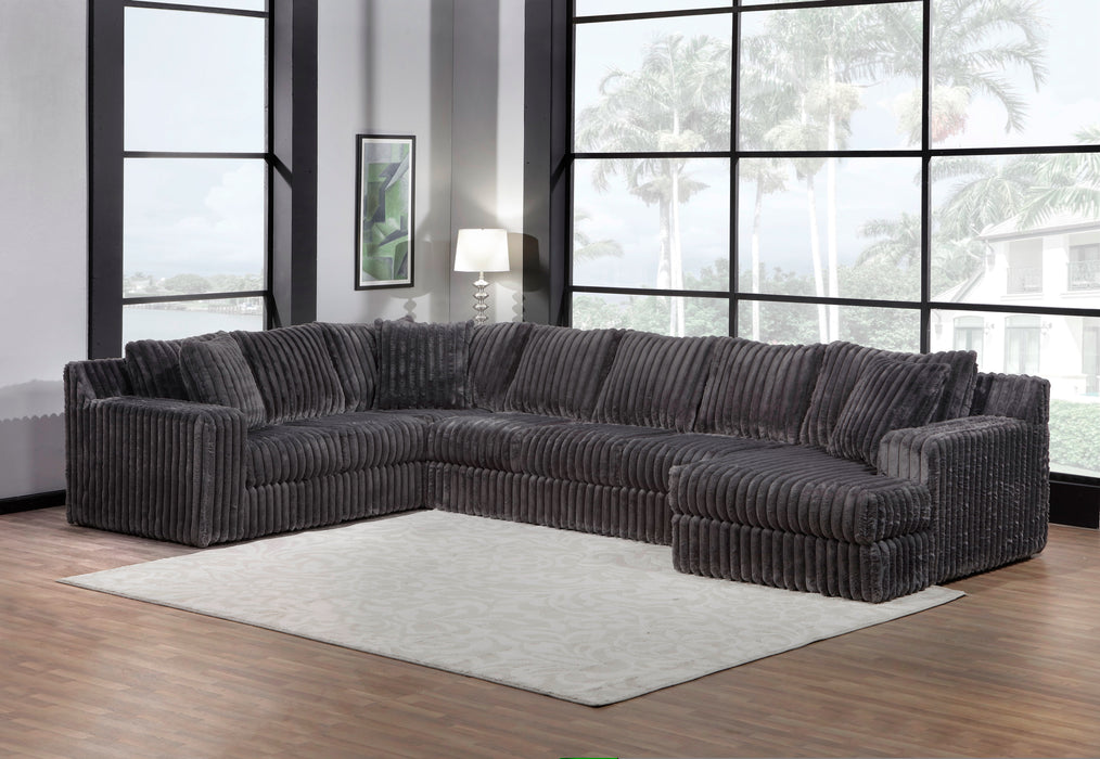 Grizzly Corduroy Sectional