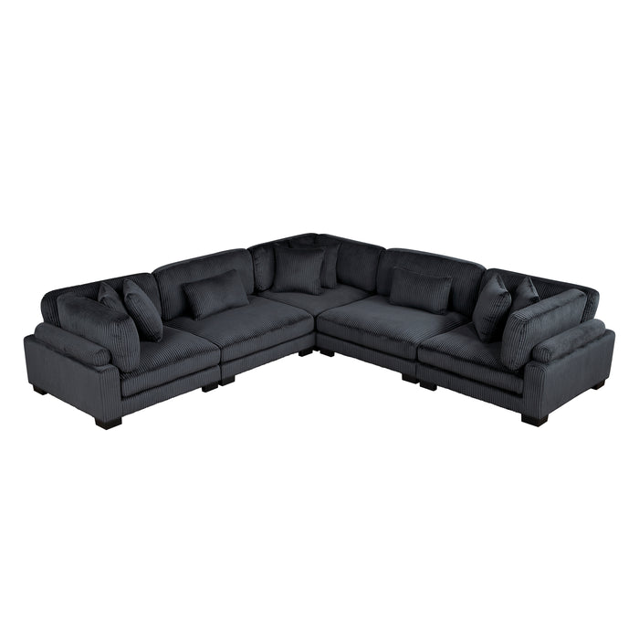 Traverse Black Modular Sectional Collection