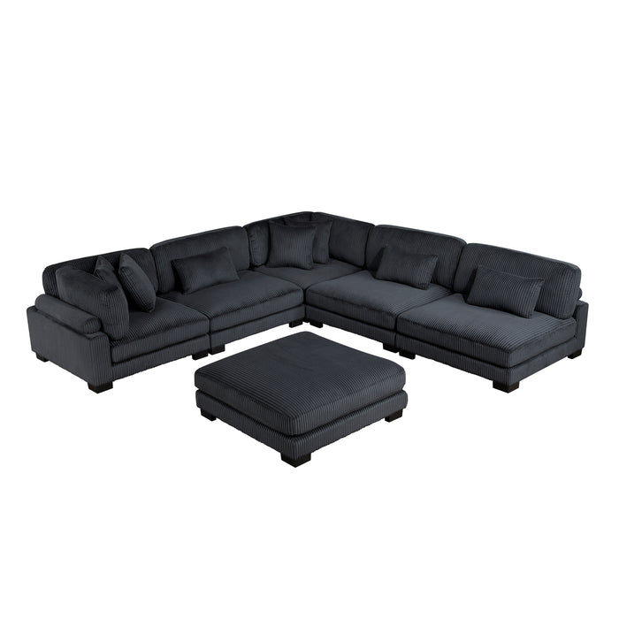 Traverse Black Modular Sectional Collection