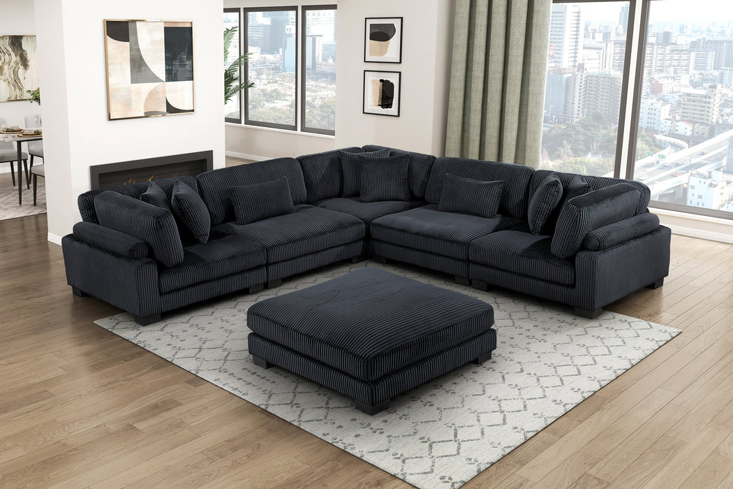 Traverse Black Modular Sectional Collection