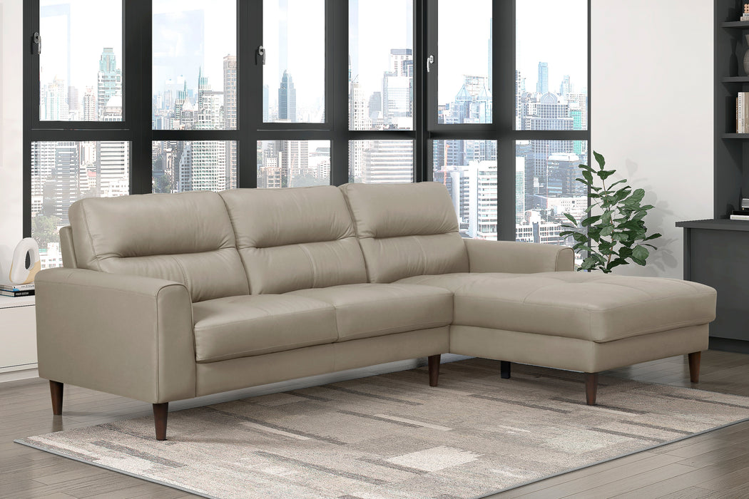 Lewes Leather Sectional Collection