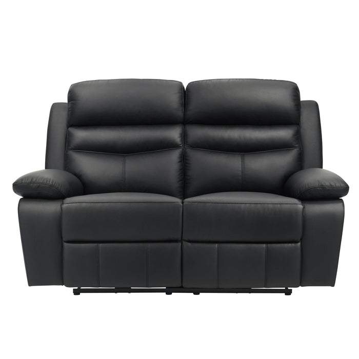 Hancock Black Power Reclining Leather Living Room Collection