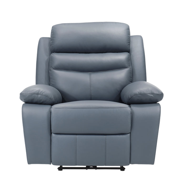 Hancock Blue Power Reclining Leather Living Room Collection