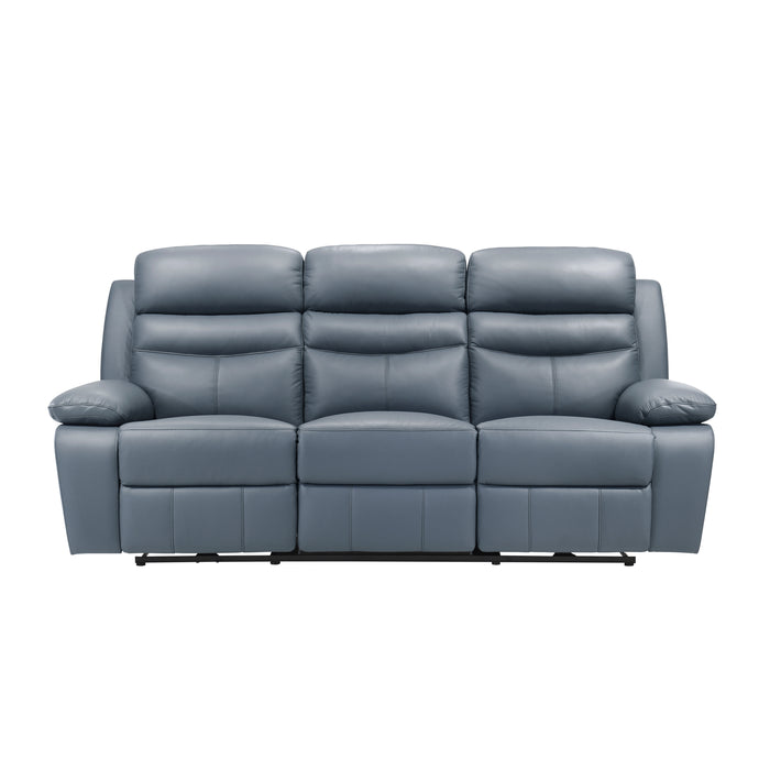 Hancock Blue Power Reclining Leather Living Room Collection