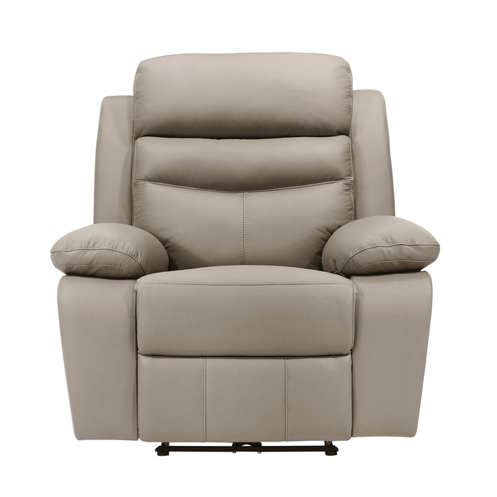 Hancock Latte Power Reclining Leather Living Room Collection