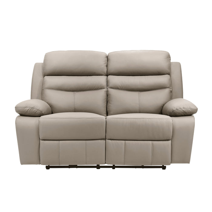 Hancock Latte Power Reclining Leather Living Room Collection