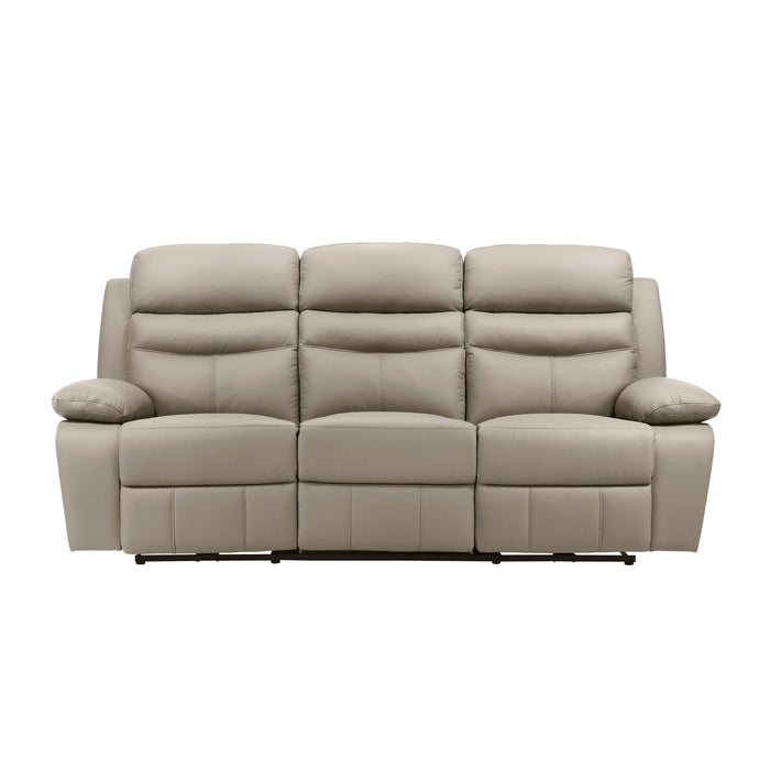 Hancock Latte Power Reclining Leather Living Room Collection