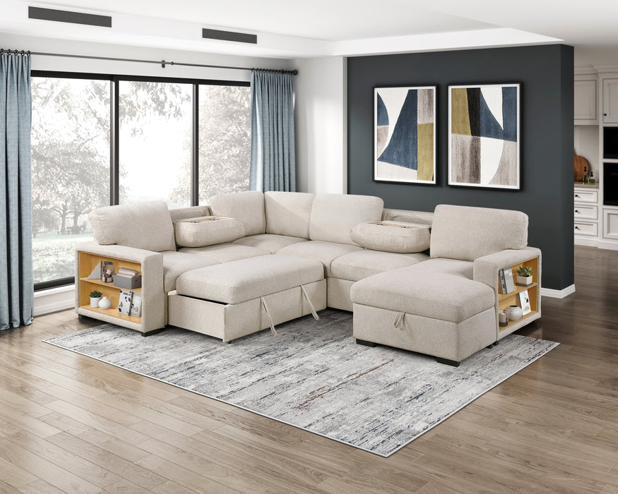 Pompano Beige Sectional Collection