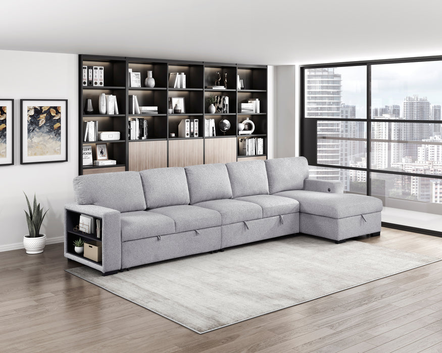 Pompano Grey Sectional Collection