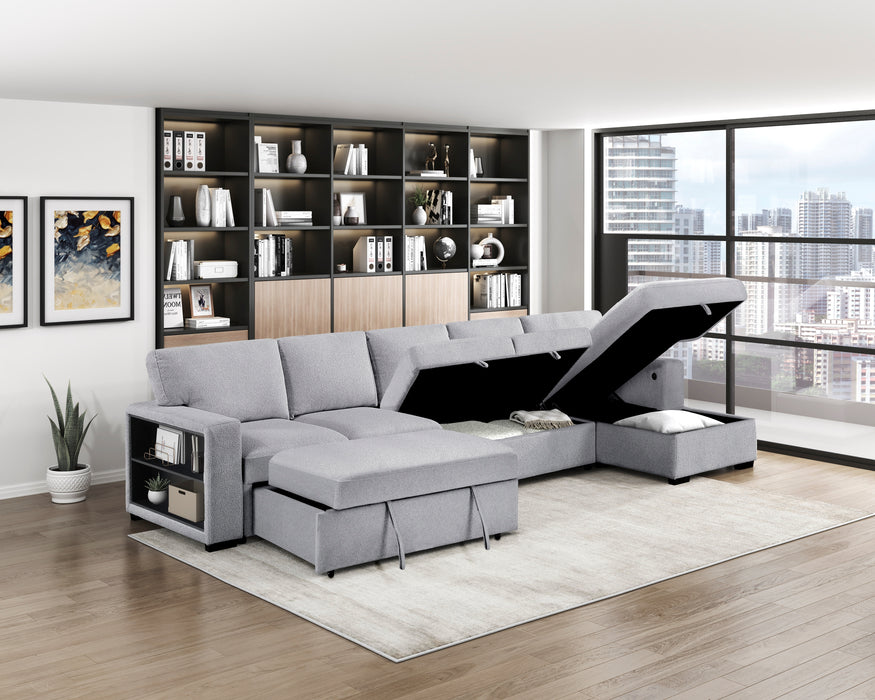 Pompano Grey Sectional Collection