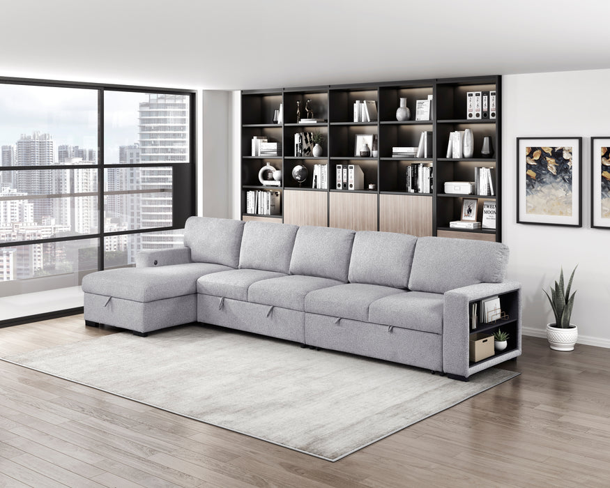 Pompano Grey Sectional Collection