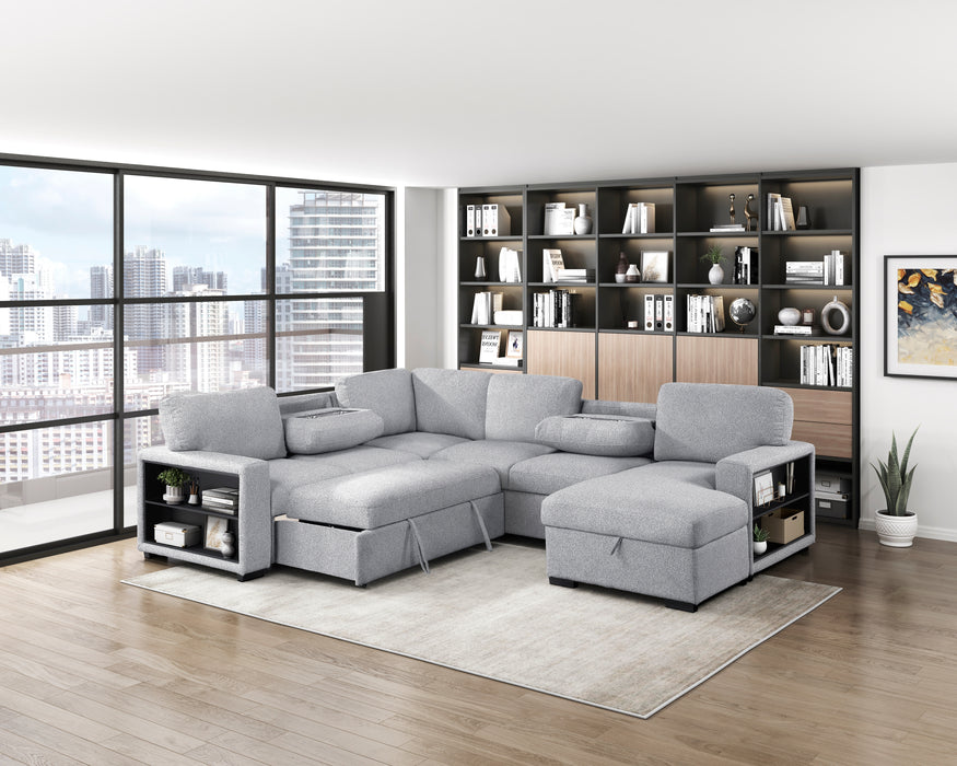 Pompano Grey Sectional Collection