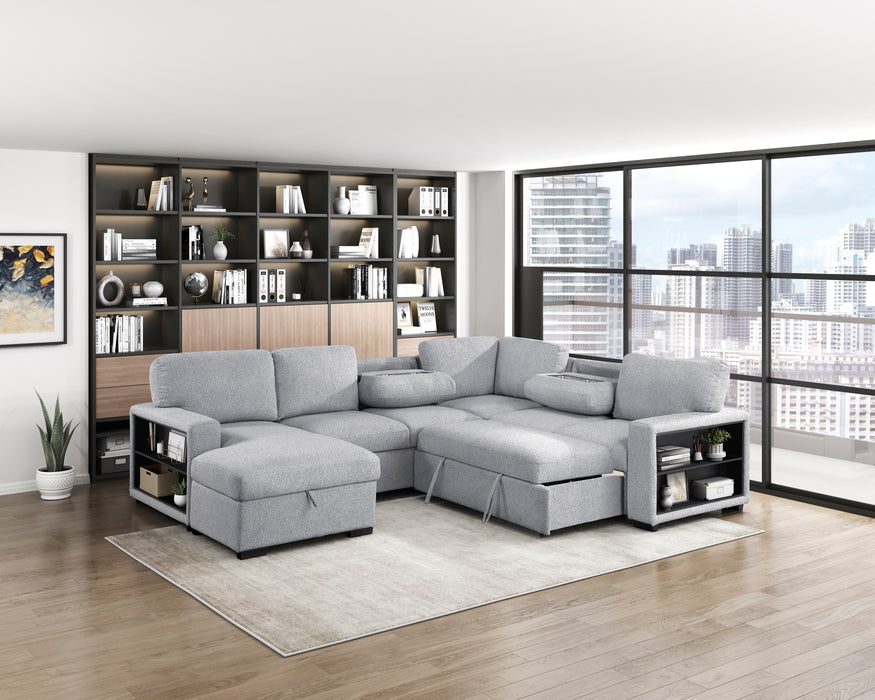 Pompano Grey Sectional Collection