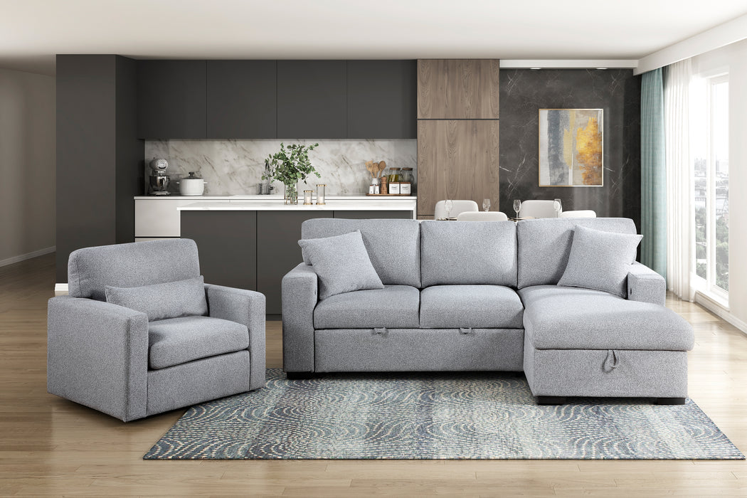 Pompano Grey Sectional Collection