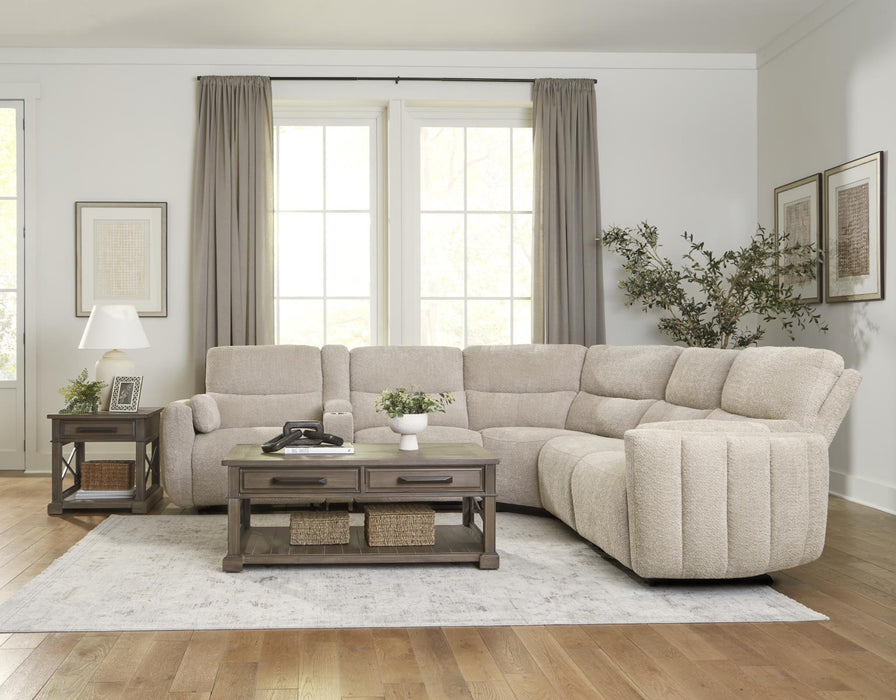 Modesto Buttercream Power Reclining Sectional Collection