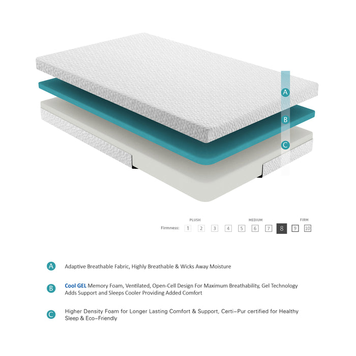 Altair 6" Gel Memory Foam Mattress