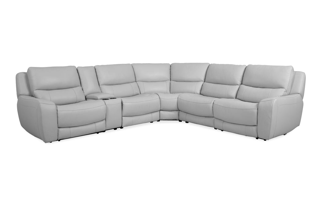 Magnolia Power Reclining Leather Sectional