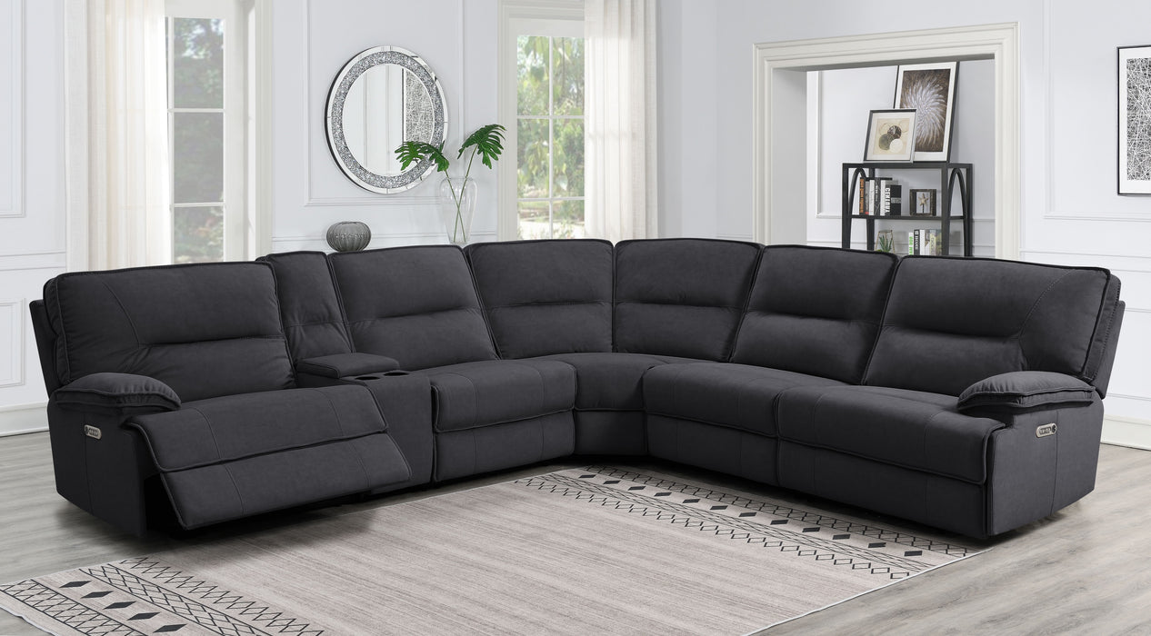 Pacifica Grey Power Reclining Sectional