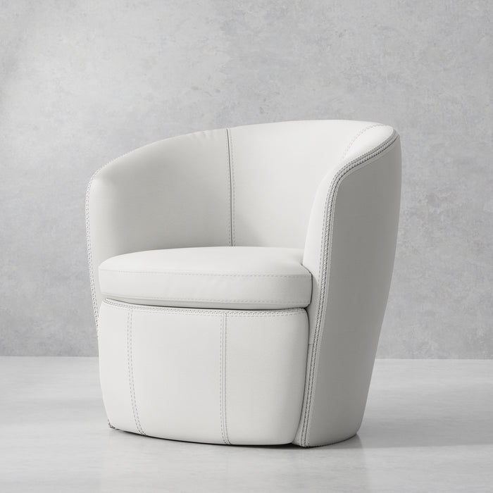 Barolo Leather Swivel Chair