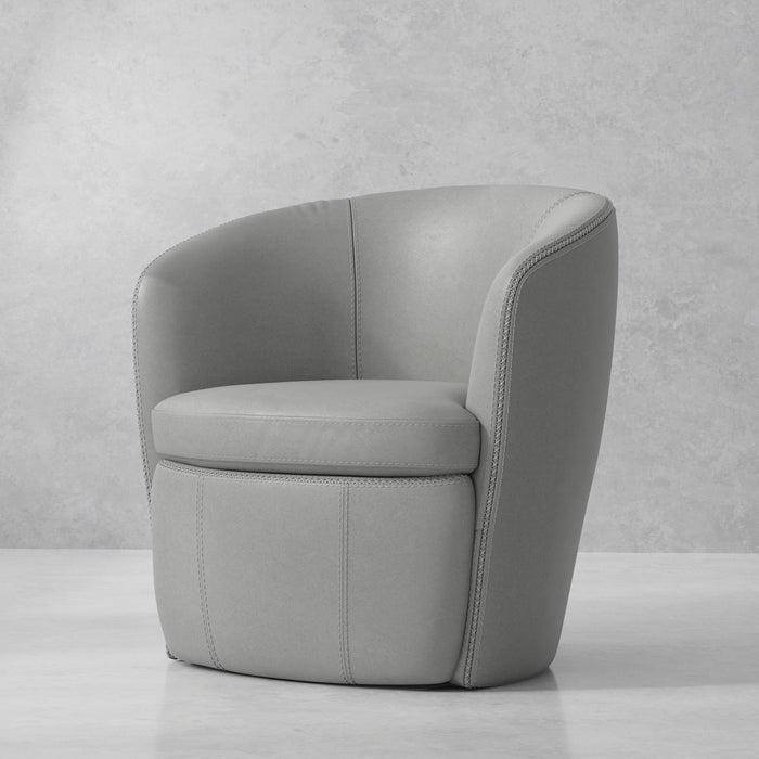 Barolo Leather Swivel Chair