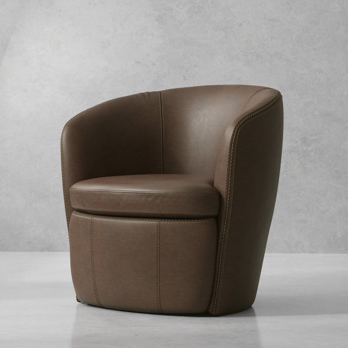 Barolo Leather Swivel Chair